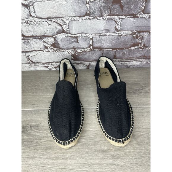 Toni Pons Jute Espadrille Black Canvas Slip On Comfort Casual Flats Shoes Men 44 main image 15